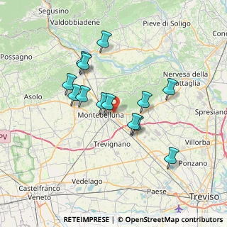 Mappa Via Bacchieghe, 31044 Montebelluna TV, Italia (6.15769)