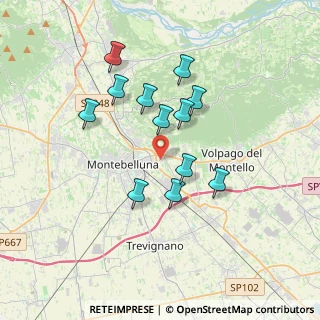Mappa Via Bacchieghe, 31044 Montebelluna TV, Italia (3.10083)