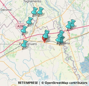 Mappa Via Leonardo da Vinci, 30025 Fossalta di Portogruaro VE, Italia (6.57833)