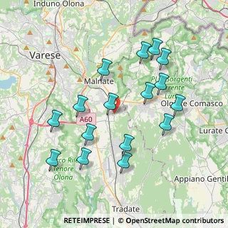 Mappa Via Edmondo de Amicis, 21040 Vedano Olona VA, Italia (3.84438)
