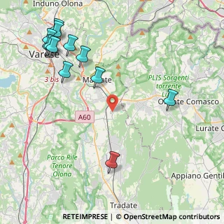 Mappa Via Edmondo de Amicis, 21040 Vedano Olona VA, Italia (5.42917)