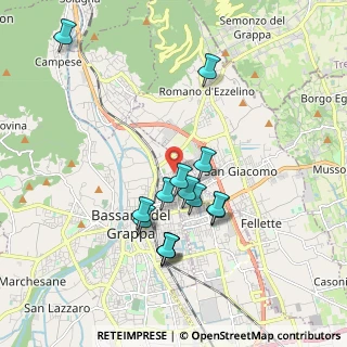 Mappa Via Monte Pertica, 36061 Bassano del Grappa VI, Italia (1.72714)