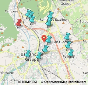 Mappa Via Monte Pertica, 36061 Bassano del Grappa VI, Italia (1.85429)