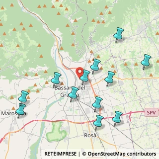 Mappa Via Monte Pertica, 36061 Bassano del Grappa VI, Italia (4.5)