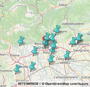 Mappa Via Monte Pertica, 36061 Bassano del Grappa VI, Italia (13.28)