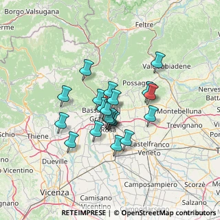 Mappa Via Ippolito Nievo, 36060 Romano D'ezzelino VI, Italia (9.8635)