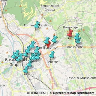 Mappa Via Ippolito Nievo, 36060 Romano D'ezzelino VI, Italia (2.09)