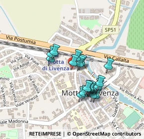Mappa Piazza S. Rocco, 31045 Motta di Livenza TV, Italia (0.167)