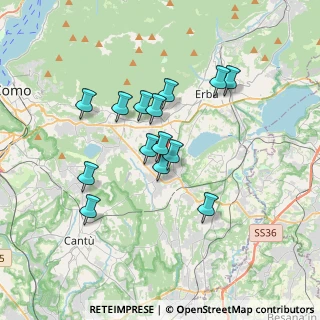 Mappa Via per Erba, 22030 Orsenigo CO, Italia (2.91357)