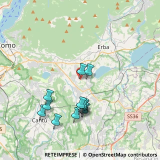 Mappa Via per Erba, 22030 Orsenigo CO, Italia (3.82462)