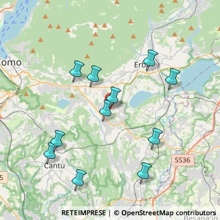 Mappa Via per Erba, 22030 Orsenigo CO, Italia (4.12727)
