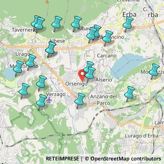 Mappa Via per Erba, 22030 Orsenigo CO, Italia (2.4815)
