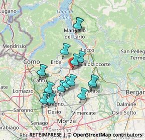 Mappa Via San Giorgio, 23847 Molteno LC, Italia (12.23375)