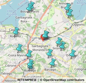 Mappa Via San Giorgio, 23847 Molteno LC, Italia (2.2325)