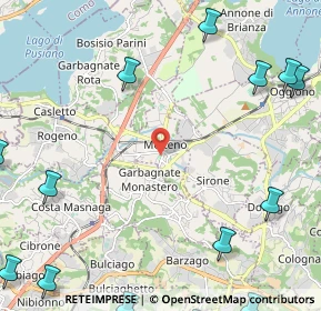 Mappa Via San Giorgio, 23847 Molteno LC, Italia (3.8455)