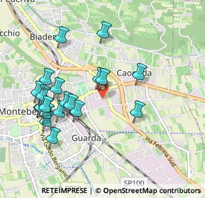 Mappa Via Natisone, 31044 Montebelluna TV, Italia (0.9725)