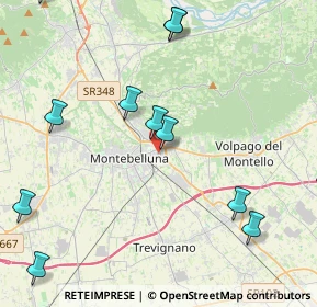 Mappa Via Natisone, 31044 Montebelluna TV, Italia (5.37917)