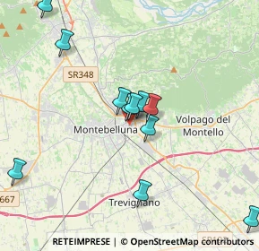 Mappa Via Natisone, 31044 Montebelluna TV, Italia (3.70545)