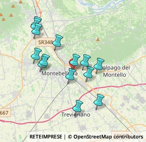 Mappa Via Natisone, 31044 Montebelluna TV, Italia (3.36643)