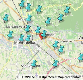 Mappa Via Natisone, 31044 Montebelluna TV, Italia (2.395)