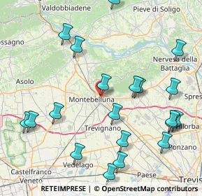 Mappa Via Natisone, 31044 Montebelluna TV, Italia (9.7705)