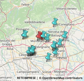 Mappa Via Natisone, 31044 Montebelluna TV, Italia (11.6865)