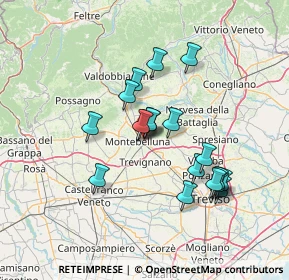 Mappa Via Natisone, 31044 Montebelluna TV, Italia (11.90684)