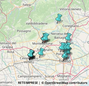 Mappa Via Natisone, 31044 Montebelluna TV, Italia (13.6125)