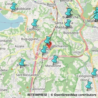 Mappa 21045 Gazzada Schianno VA, Italia (3.29133)