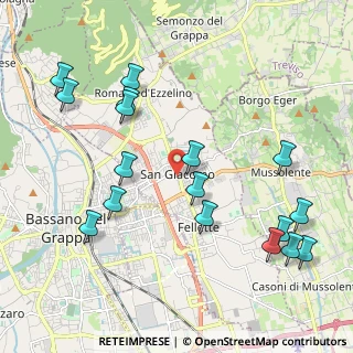 Mappa Via Generale G. Giardino, 36060 Romano D'ezzelino VI, Italia (2.36647)