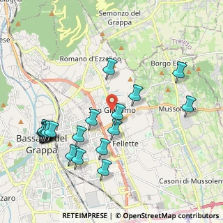 Mappa Via Generale G. Giardino, 36060 Romano D'ezzelino VI, Italia (2.2735)
