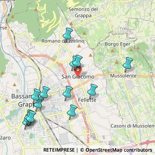 Mappa Via Generale G. Giardino, 36060 Romano D'ezzelino VI, Italia (2.46857)