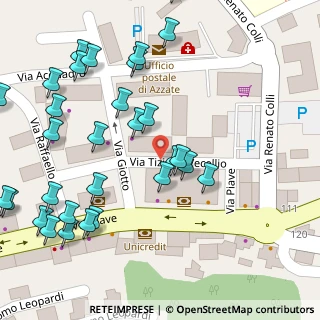 Mappa Via Giotto, 21022 Azzate VA, Italia (0.07333)