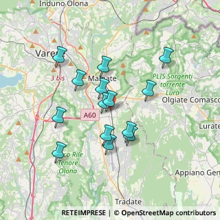 Mappa Vicolo Cohen, 21040 Vedano Olona VA, Italia (3.13786)
