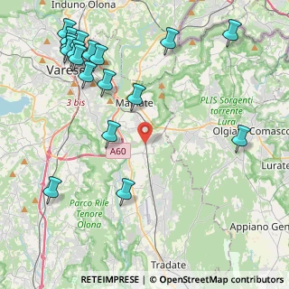 Mappa Via Baracca, 21040 Vedano Olona VA, Italia (5.52222)