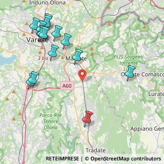 Mappa Vicolo Cohen, 21040 Vedano Olona VA, Italia (5.352)