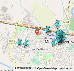 Mappa Via Cellina, 31045 Motta di Livenza TV, Italia (0.536)