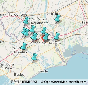 Mappa Via del Lavoro, 30025 Fossalta di Portogruaro VE, Italia (10.32154)