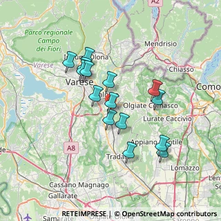 Mappa Via Guglielmo Marconi, 21040 Vedano Olona VA, Italia (6.16333)