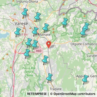 Mappa Via Guglielmo Marconi, 21040 Vedano Olona VA, Italia (5.05429)