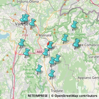 Mappa Via Guglielmo Marconi, 21040 Vedano Olona VA, Italia (4.08333)