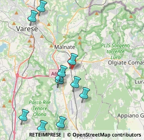 Mappa Via Guglielmo Marconi, 21040 Vedano Olona VA, Italia (4.42818)