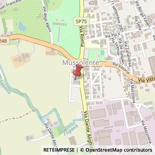 Mappa Piazza della Vittoria, 6/1, 36065 Mussolente, Vicenza (Veneto)