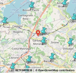 Mappa Via Casa Paradiso, 23847 Molteno LC, Italia (3.145)