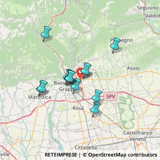 Mappa Via Don Costantin Silvio, 36060 Romano D'ezzelino VI, Italia (5.45077)