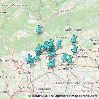 Mappa Via Don Costantin Silvio, 36060 Romano D'ezzelino VI, Italia (10.118)