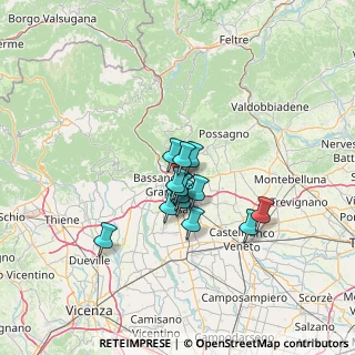 Mappa Via Don Costantin Silvio, 36060 Romano D'ezzelino VI, Italia (8.64214)