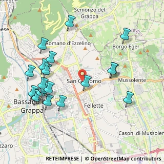 Mappa Via Don Costantin Silvio, 36060 Romano D'ezzelino VI, Italia (2.2495)