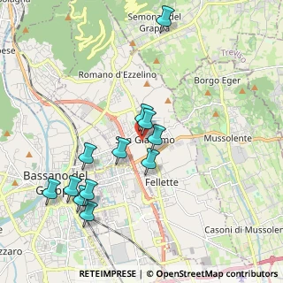 Mappa Via Don Costantin Silvio, 36060 Romano D'ezzelino VI, Italia (1.94417)