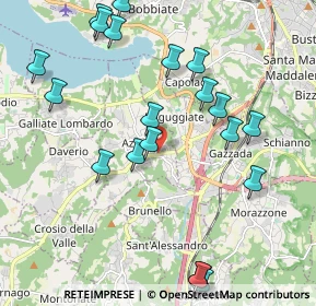 Mappa Via Genova, 21022 Azzate VA, Italia (2.303)